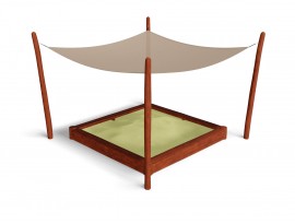 Pískoviště s plachtou 3 x 3 m