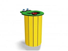 Odpadkový koš žába